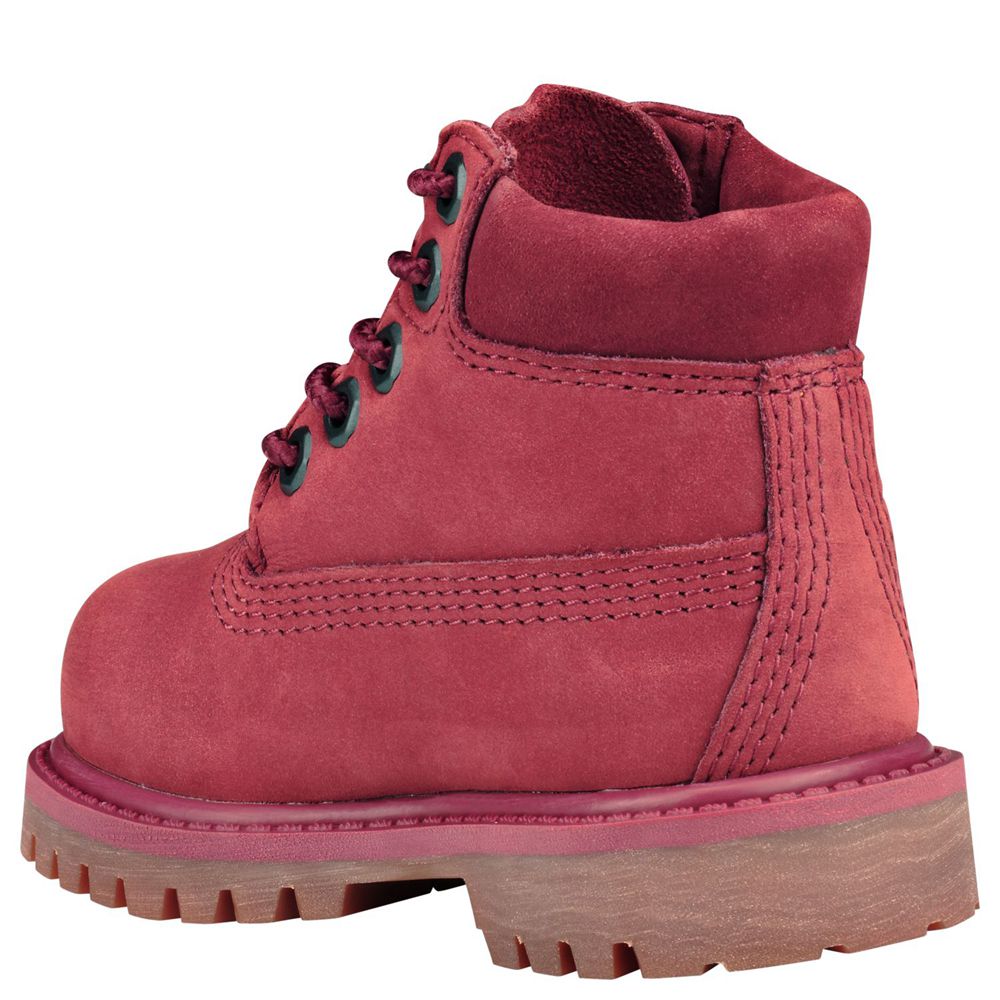 Botas Crianças - Timberland 6-Inch Toddler Premium Impermeavel - UHESV6527 - Bordeaux